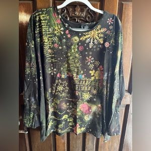 Long Sleeve Christmas Shirt - Size 3x